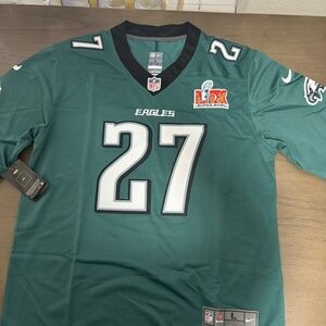 Quinyon Mitchell Philadelphia Eagles Green Super Bowl Jersey Mens M-XL